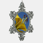 Flocon De Neige Ornement Lily jaune (Gauche)
