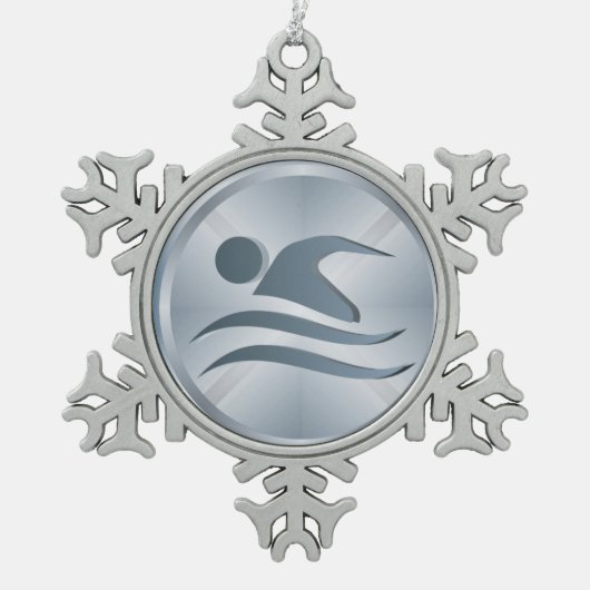 Flocon De Neige Ornement nageur - SRF (Devant)