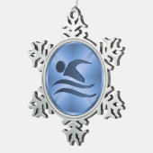 Flocon De Neige Ornement nageur - SRF (Vue impression)
