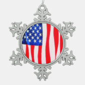 Flocon De Neige Ornement Patriotique (Devant)