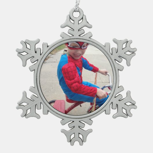 Flocon De Neige Ornement personnalisé (Devant)