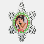 Flocon De Neige Ornement photo Mariage personnalisé (Vue impression)