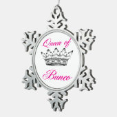 Flocon De Neige Ornement Queen Of Bunco Snowflake (Vue impression)