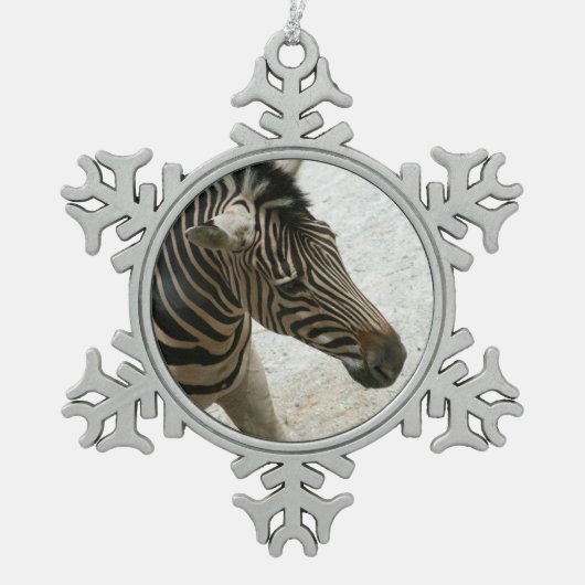 Flocon De Neige Ornement Zebra (Devant)