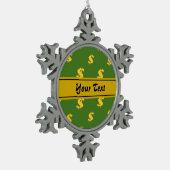 Flocon De Neige Panneau Dollar motif Ornement (Gauche)