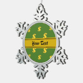 Flocon De Neige Panneau Dollar motif Ornement (Vue impression)