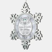 Flocon De Neige Personnalisé Notre Premier Noël Ensemble Ornement (Vue impression)