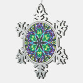 Flocon De Neige Pots Kaleidoscope Snowflake Ornement (Vue impression)