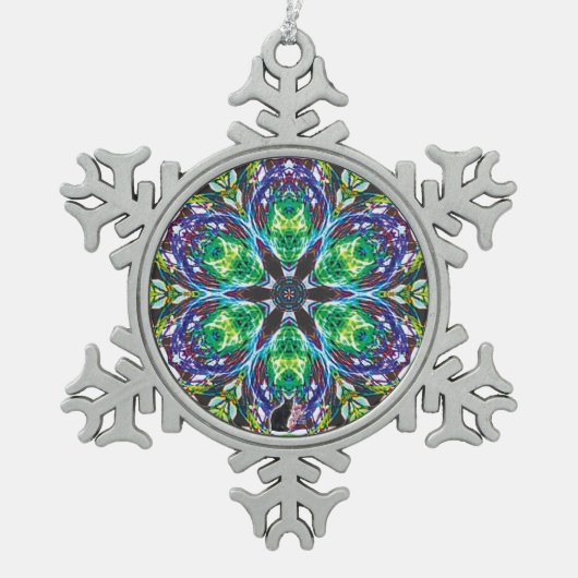 Flocon De Neige Pots Kaleidoscope Snowflake Ornement (Devant)