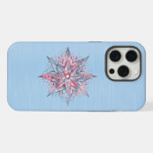 Flocon de neige rose et bleu géant mignon (Verso Horizontal)