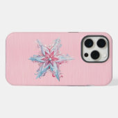 Flocon de neige rose et bleu géant mignon (Verso Horizontal)