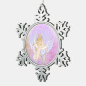 Flocon De Neige Samhain Salutations Déesse Lunaire Ornement (Vue impression)