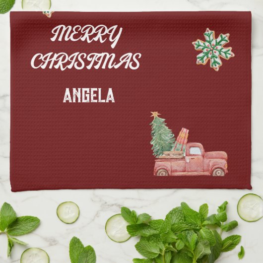 Flocon de neige Serviettes de thé de Noël (Plié)