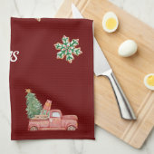 Flocon de neige Serviettes de thé de Noël (Quart Plié)