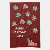 Flocon de neige Serviettes de thé de Noël (Vertical)