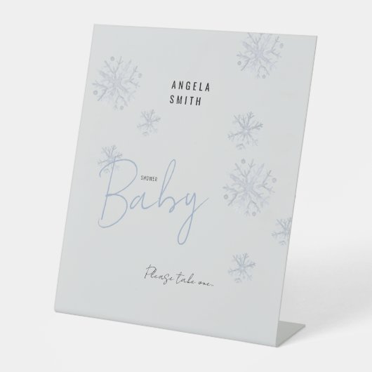 Flocon de neige S'il vous plaît prendre un signe d (Recto)