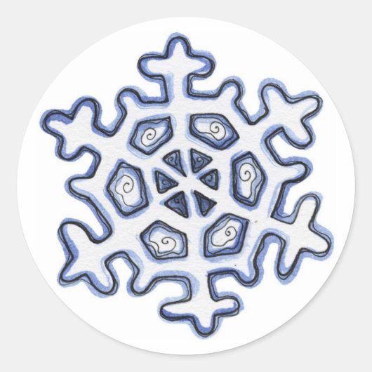 Flocon de neige - Stickers (Devant)