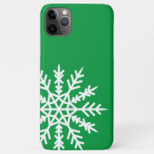 Flocon de neige sur coque iphone vert (Dos)