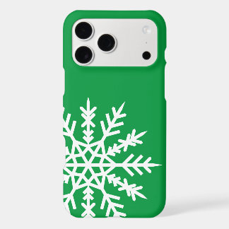 Flocon de neige sur coque iphone vert