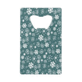 Flocon de neige tempête de neige en bleu aqua (Devant)