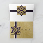 Flocon de neige violet Business Merci Cartes (Intérieur)