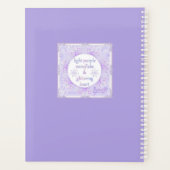 flocon de neige violet clair et coeur étincelant (Dos)