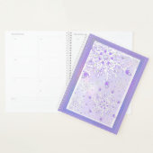 flocon de neige violet clair et coeur étincelant (Devant avec enveloppe)