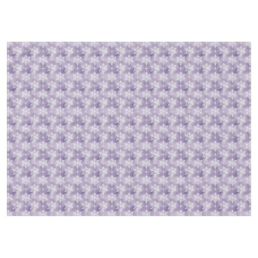 Flocon de neige violet motif Nappe de jour férié (Devant (Horizontal))