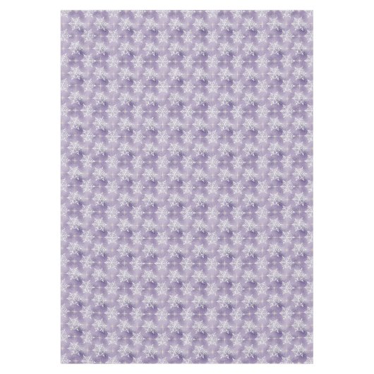 Flocon de neige violet motif Nappe de jour férié (Devant)