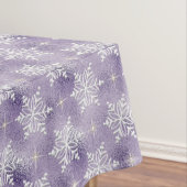 Flocon de neige violet motif Nappe de jour férié (In Situ)