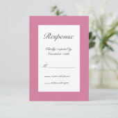 Flocon d'hiver RSVP en rose (Debout devant)