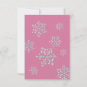 Flocon d'hiver RSVP en rose (Dos)