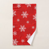 flocon, neige, hiver, vacances, glace, froid, chri (Serviette à main)