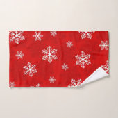 flocon, neige, hiver, vacances, glace, froid, chri (Serviette à main)