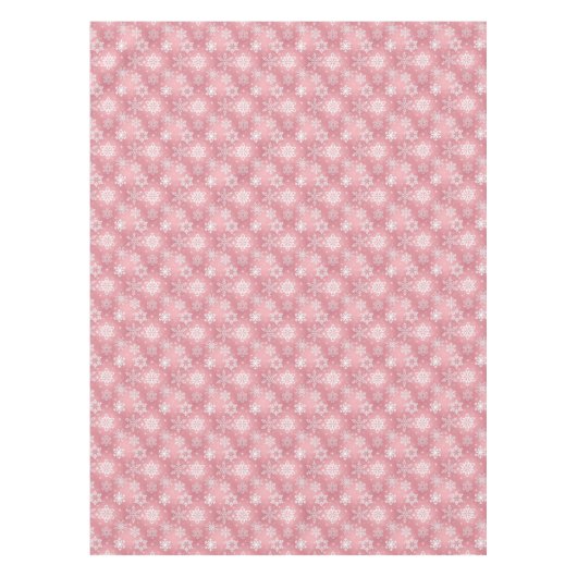 Flocon rose motif Nappe de vacances (Devant)