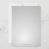 flocons d'argent Hiver Invitation de douche nuptia (Dos)