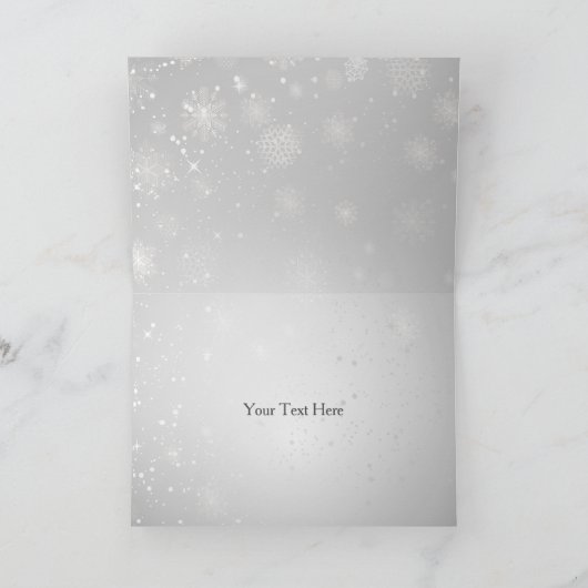 flocons d'argent Merci de douche nuptiale d'hiver (Intérieur)