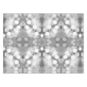 Flocons de neige blancs sur la nappe grise de Noël (Devant (Horizontal))