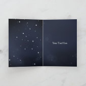 flocons de neige bleu marine Merci de mariage d'hi (Intérieur)