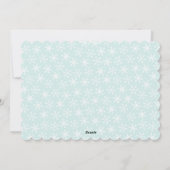 Flocons de neige | Carte photo de vacances alleman (Dos)