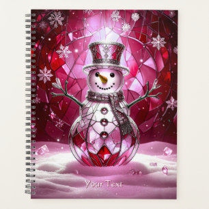 Flocons de neige de bonhomme de neige rouge Fêtes