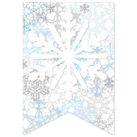 Flocons de neige de Joyeux Noël - drapeaux (Premier drapeau)