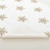 Flocons de neige d'or sur les couvertures blanches (3/4)
