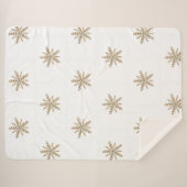 Flocons de neige d'or sur les couvertures blanches (Devant (Horizontal))