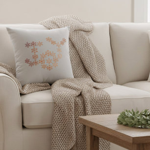 Flocons de neige en cuivre gris Joy Coussin de Noë