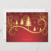 Flocons de neige et carte photo de Joyeux Noël (Dos)