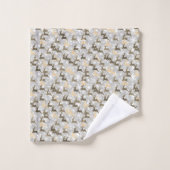 flocons de neige et cerf (Gant de toilette)