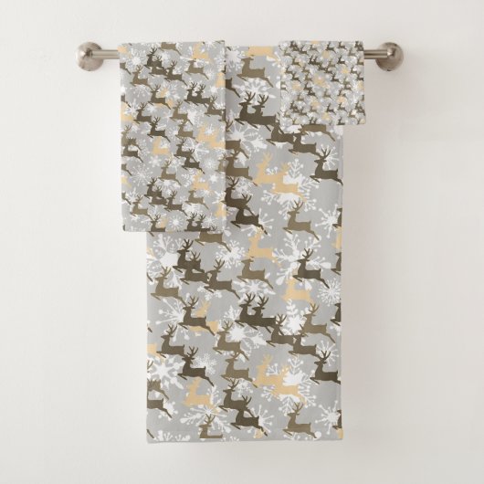 flocons de neige et cerfs (En situation)