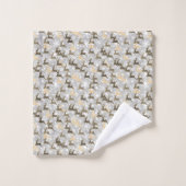 flocons de neige et cerfs (Gant de toilette)