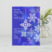 Flocons de neige invitation (Debout devant)